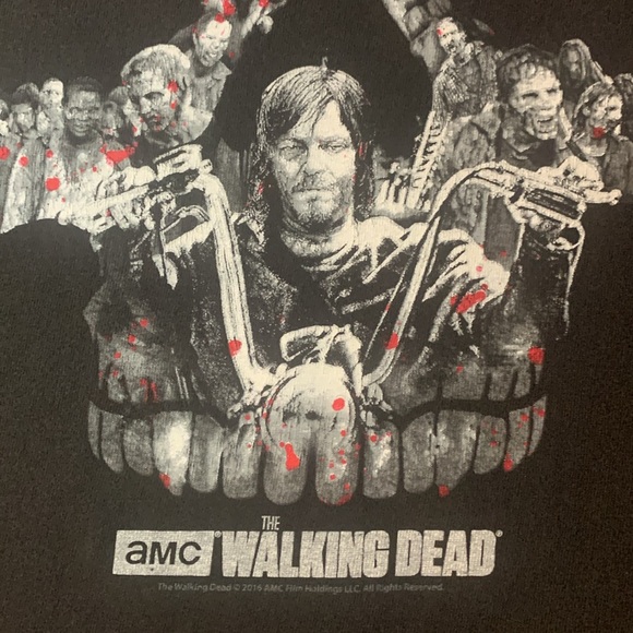 The Walking Dead Skull Shirt 2016 AMC - Picture 3 of 6